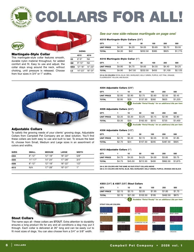 Campbell Pet Company Pet Products Catalog Weekly Ad January 1 - December 31, 2026