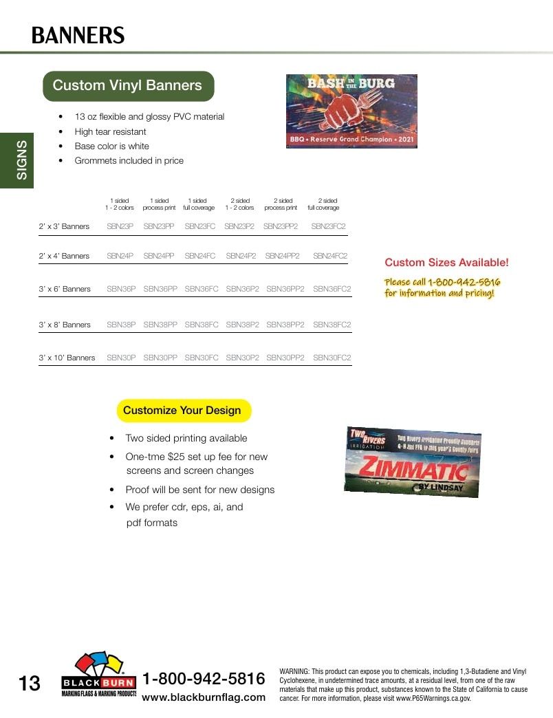 Blackburn Flag Flag and Hardware Catalog Weekly Ad January 1 - December 31, 2026