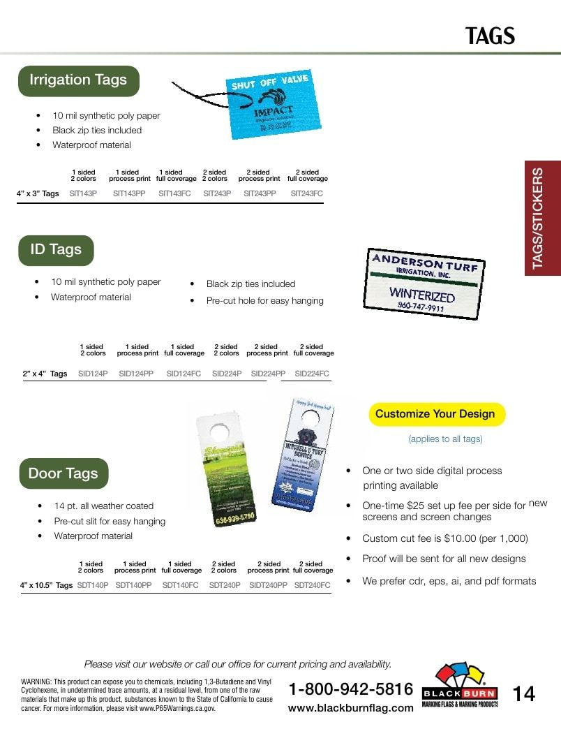 Blackburn Flag Flag and Hardware Catalog Weekly Ad January 1 - December 31, 2026
