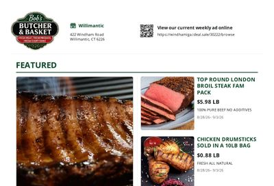 Bob's Butcher & Basket Weekly Ad August 28 - September 3, 2026