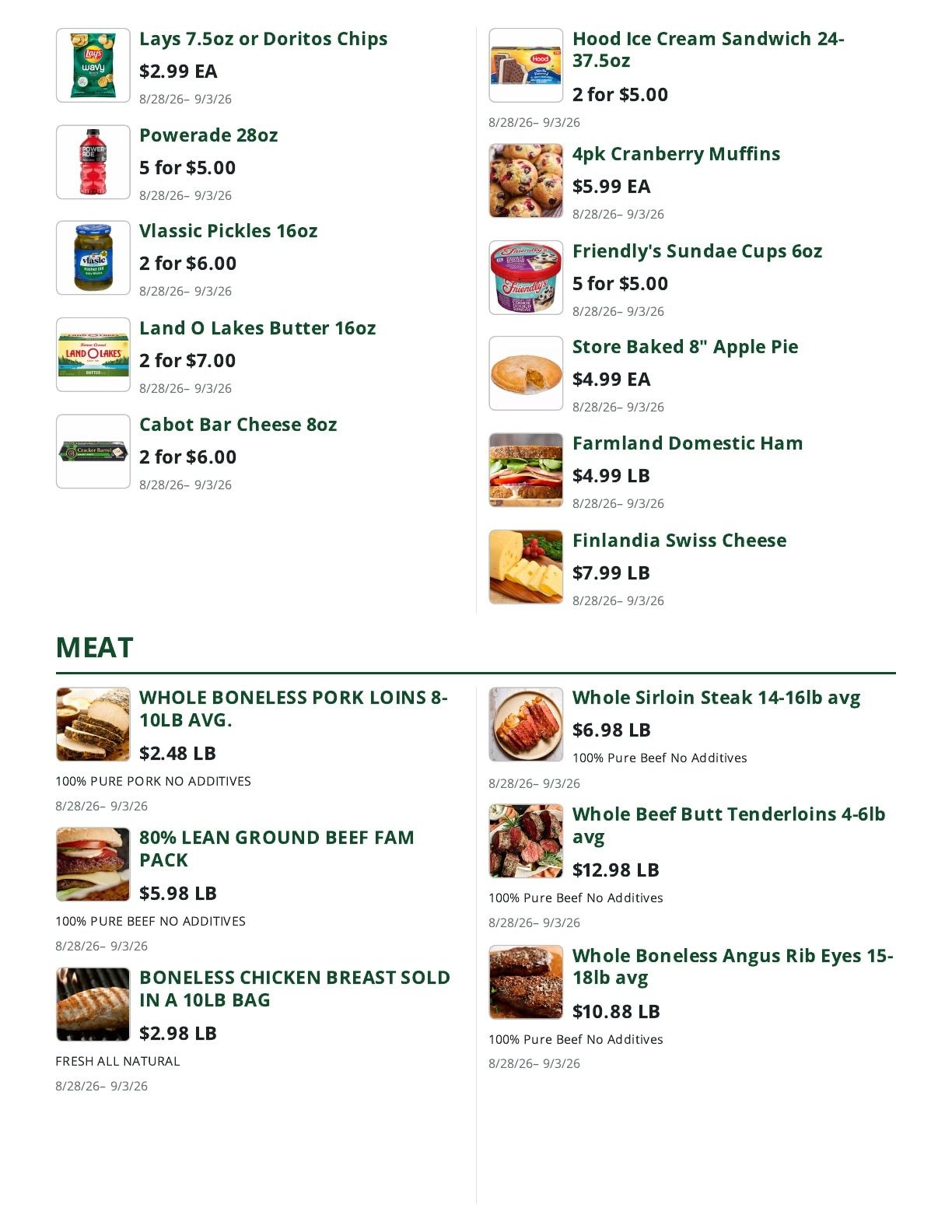Bob's Butcher & Basket Weekly Ad August 28 - September 3, 2026