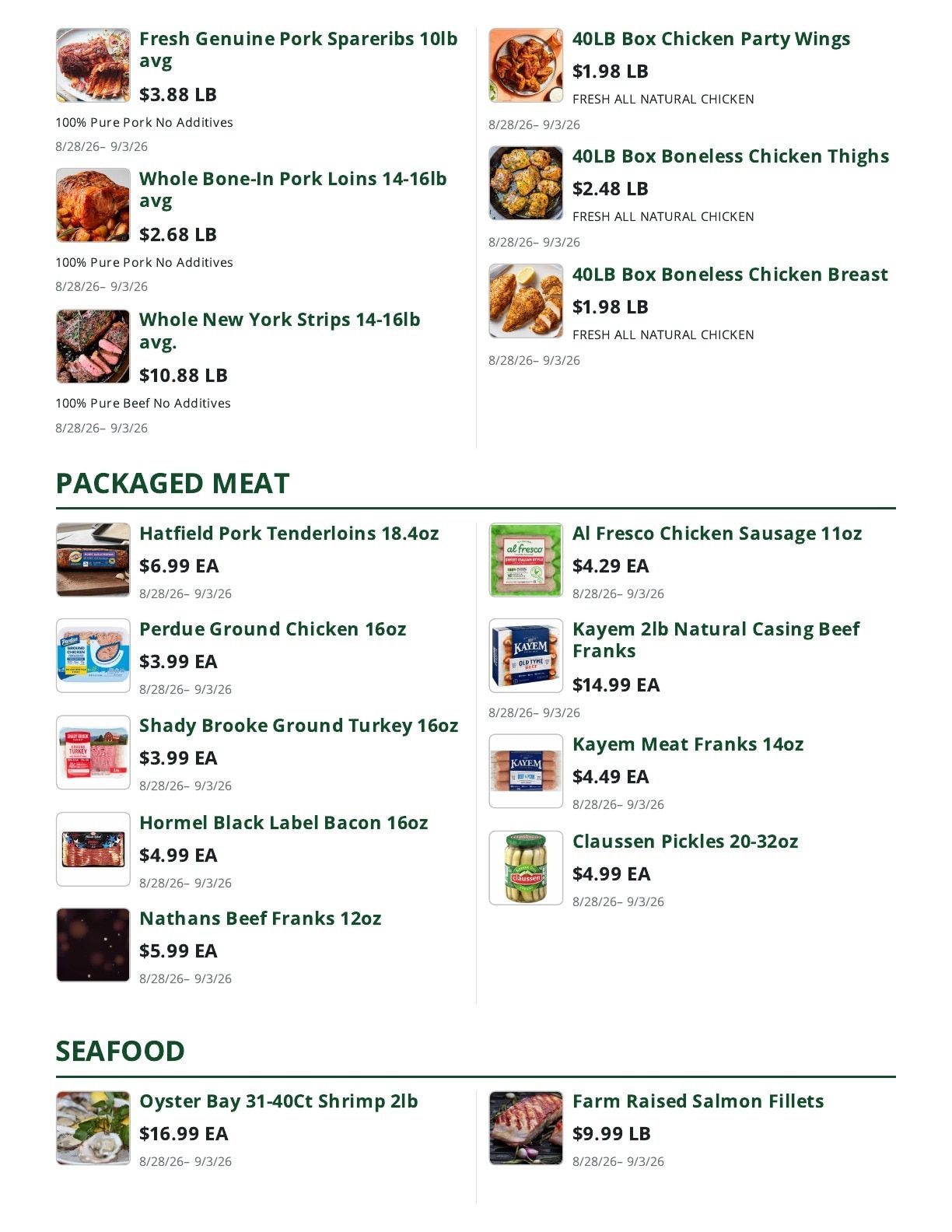 Bob's Butcher & Basket Weekly Ad August 28 - September 3, 2026