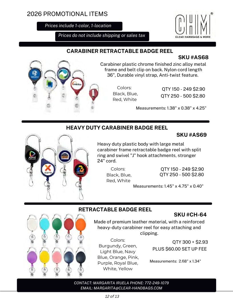 Clear Handbags & More Corrections Week Gifts Catalog Weekly Ad January 1 - December 31, 2026