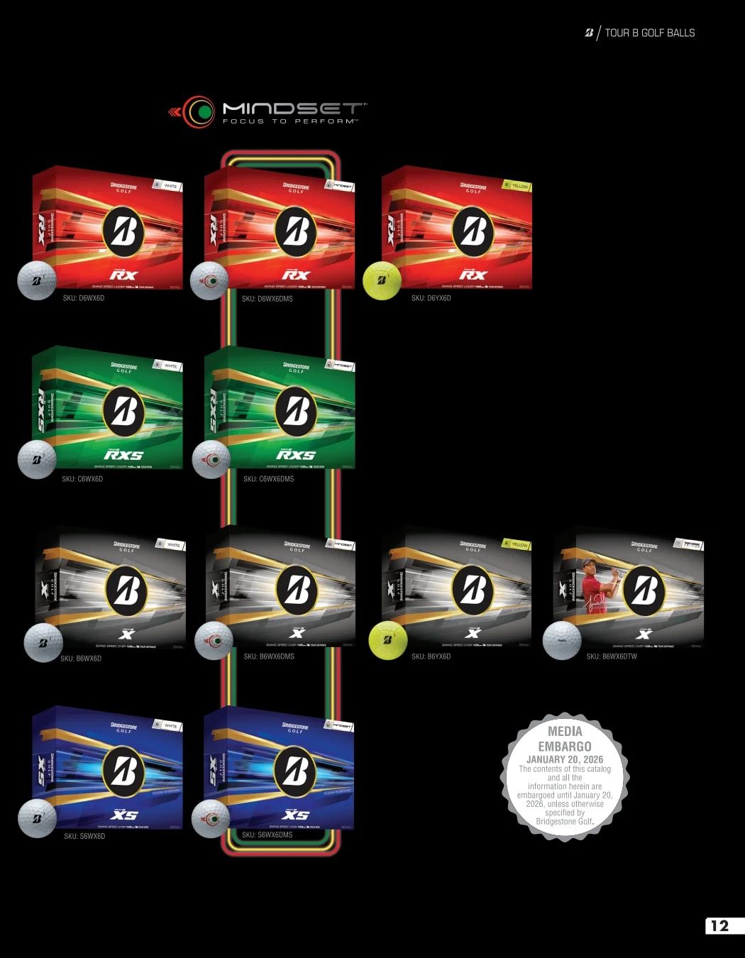 Bridgestone Golf Golf Product Catalog Weekly Ad January 1 - December 31, 2026