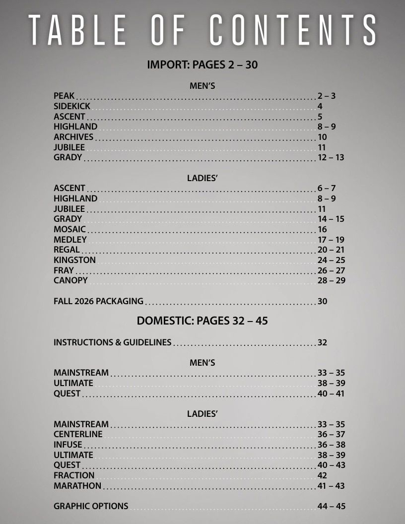 Concepts Sport Fall Apparel Catalog Weekly Ad July 1 - December 31, 2026