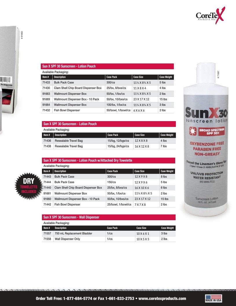 CoreTex Products Personal Care Product Catalog Weekly Ad January 1 - December 31, 2026