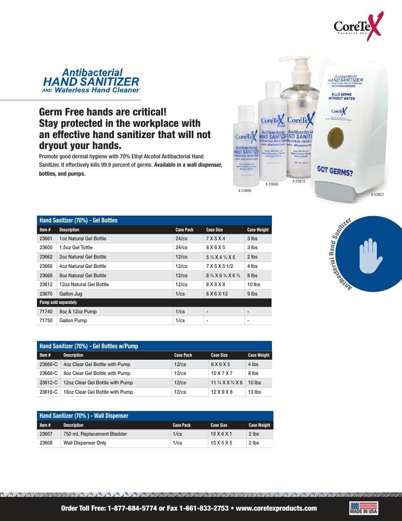 CoreTex Products Personal Care Product Catalog Weekly Ad January 1 - December 31, 2026