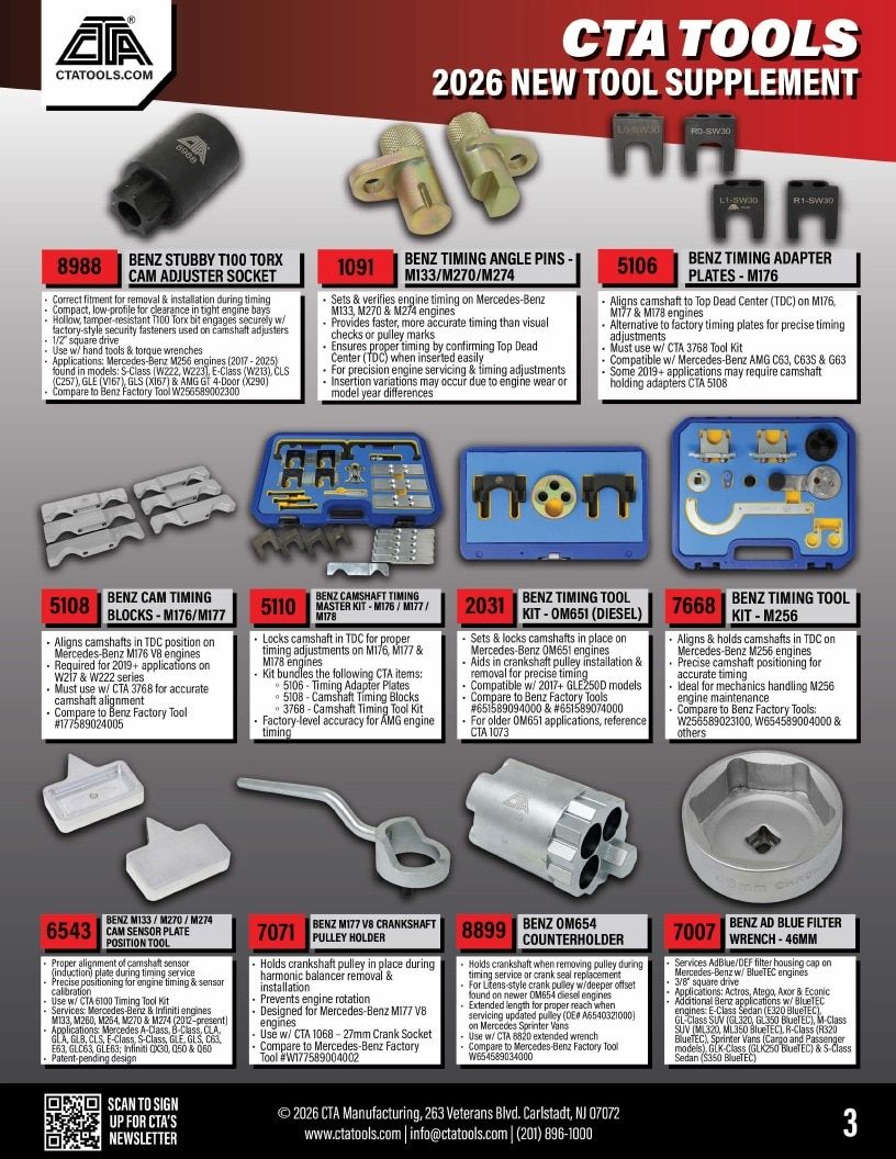 CTA Manufacturing New Tools Catalog Weekly Ad January 1 - December 31, 2026