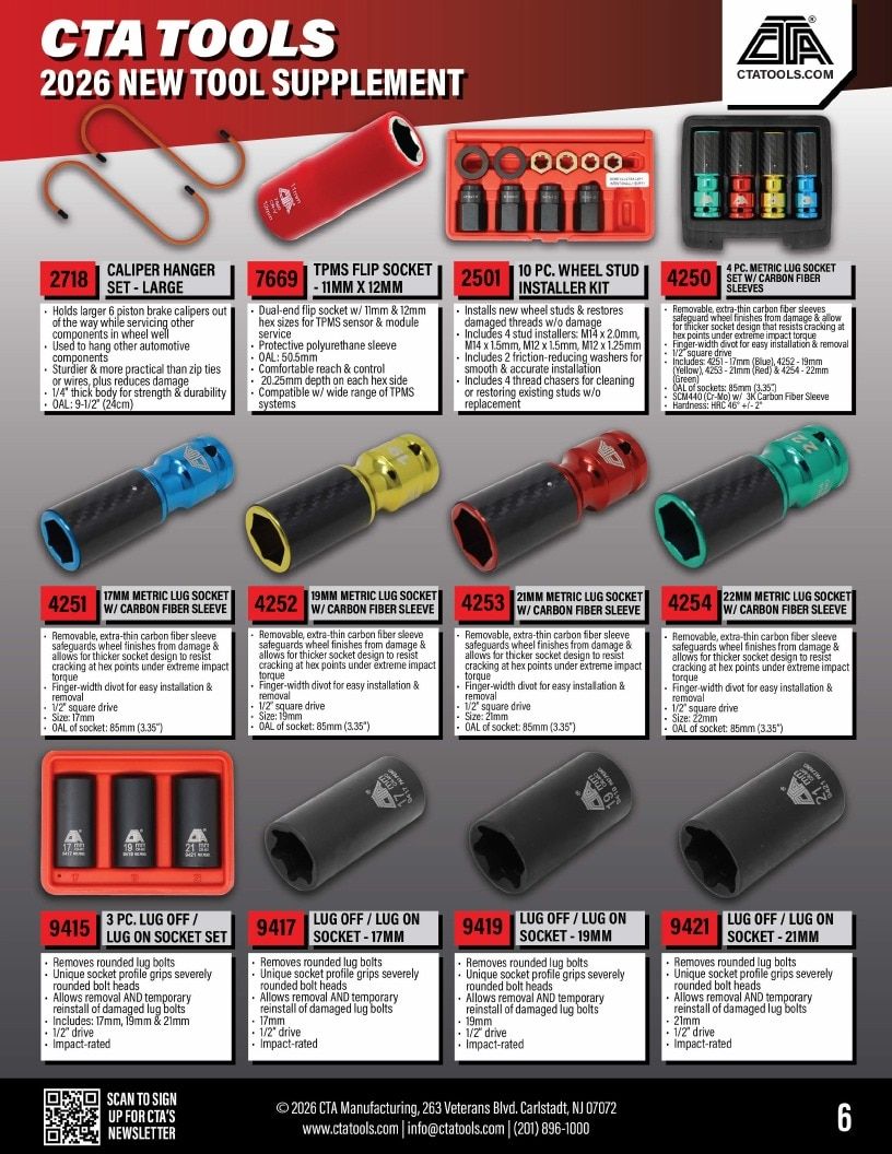 CTA Manufacturing New Tools Catalog Weekly Ad January 1 - December 31, 2026