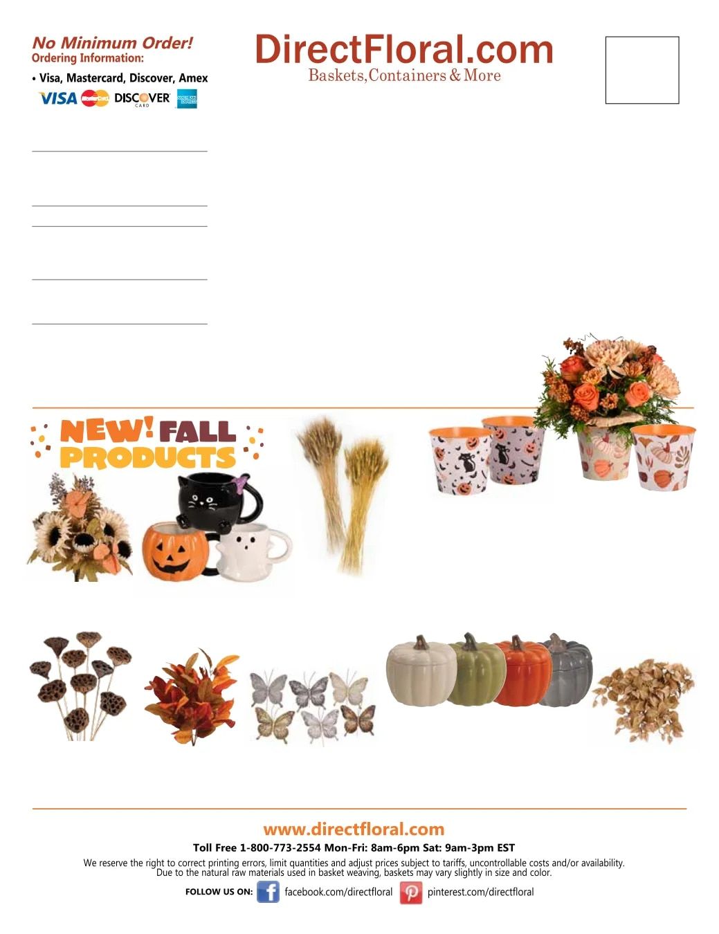 Direct Floral Fall and Winter Floral Catalog Weekly Ad January 1 - December 31, 2026