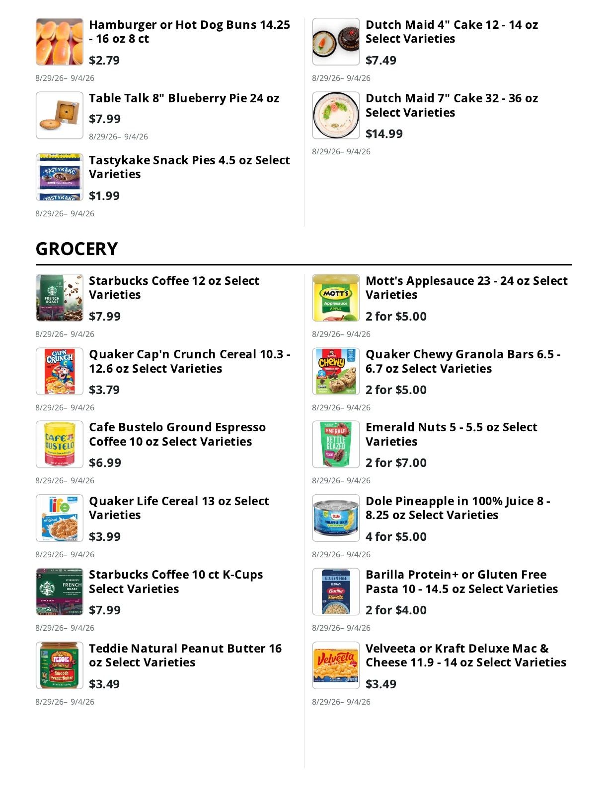 E.M. Heath Supermarket Weekly Ad August 29 - September 4, 2026