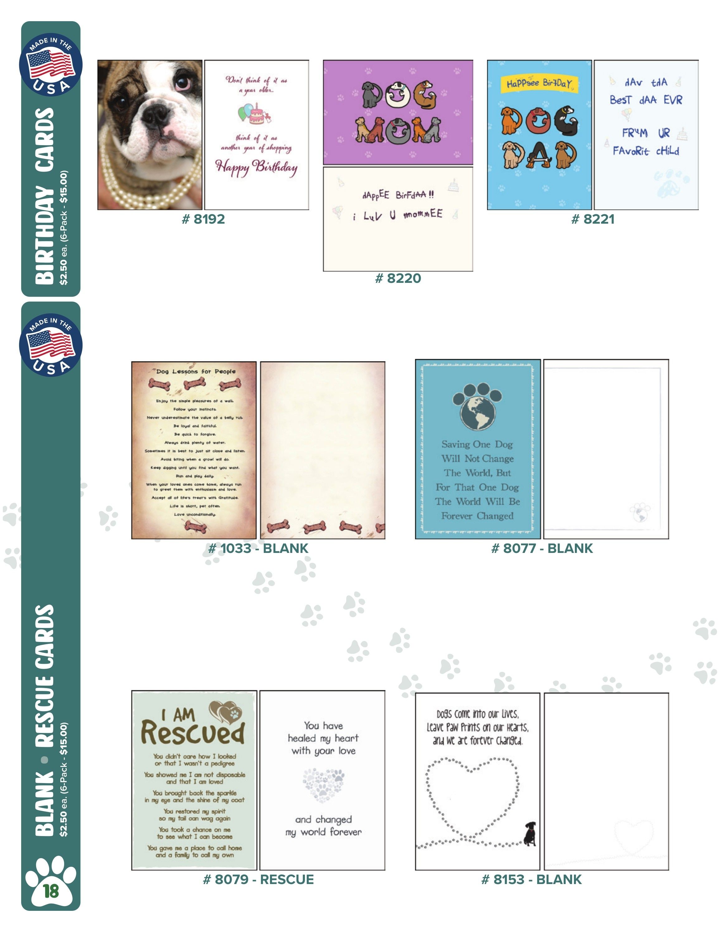 Dog Speak Cards Pet Gifts Catalog Weekly Ad January 1 - December 31, 2026