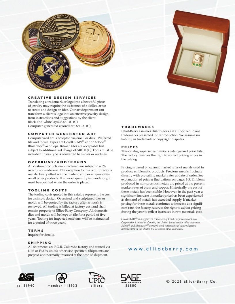 Elliot Barry Leather Goods Catalog Weekly Ad January 1 - December 31, 2026