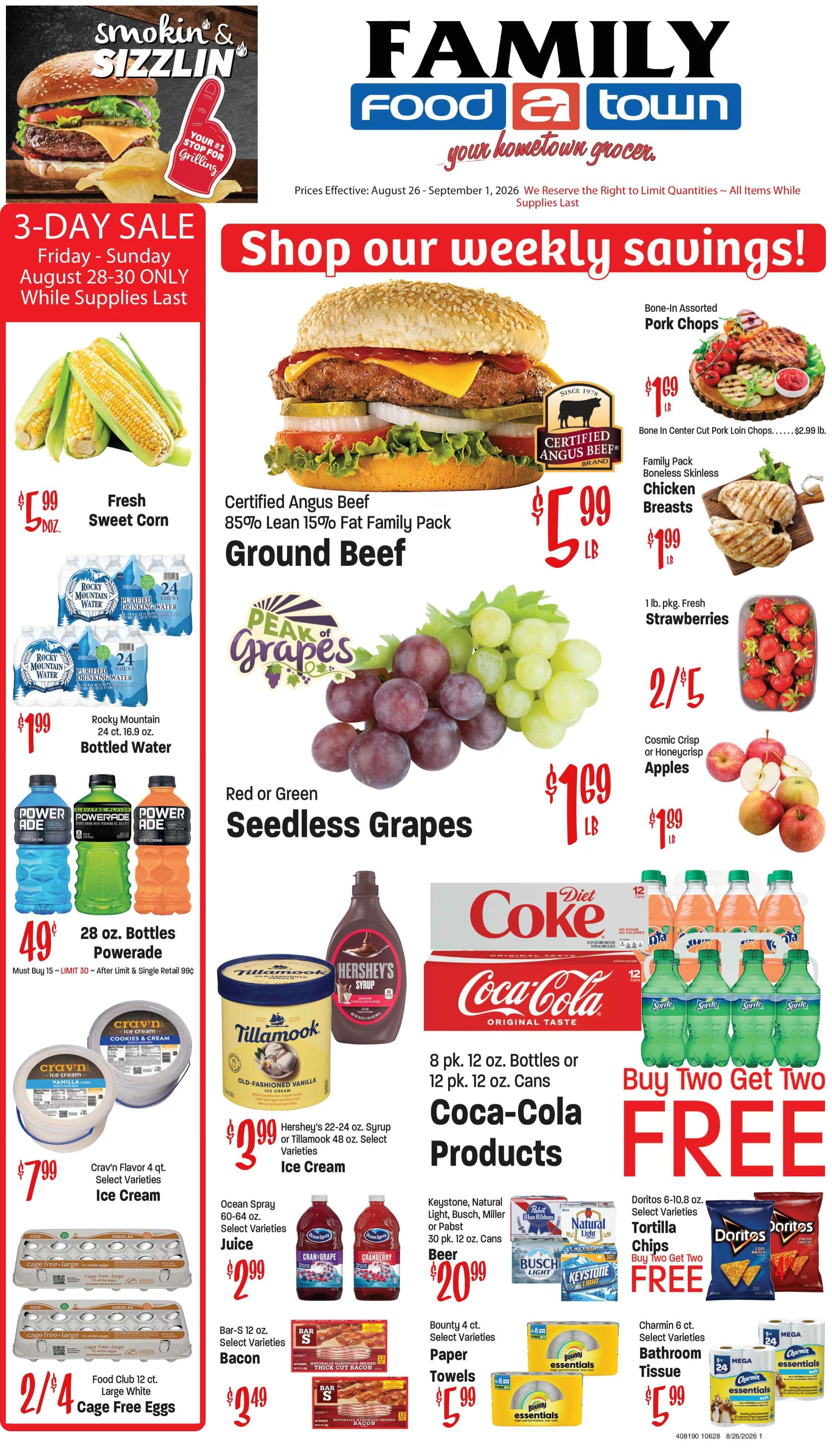 Family Food Town (112 W 3rd St, Palisade, CO) Weekly Ad August 26 - September 1, 2026