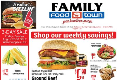 Family Food Town (112 W 3rd St, Palisade, CO) Weekly Ad August 26 - September 1, 2026
