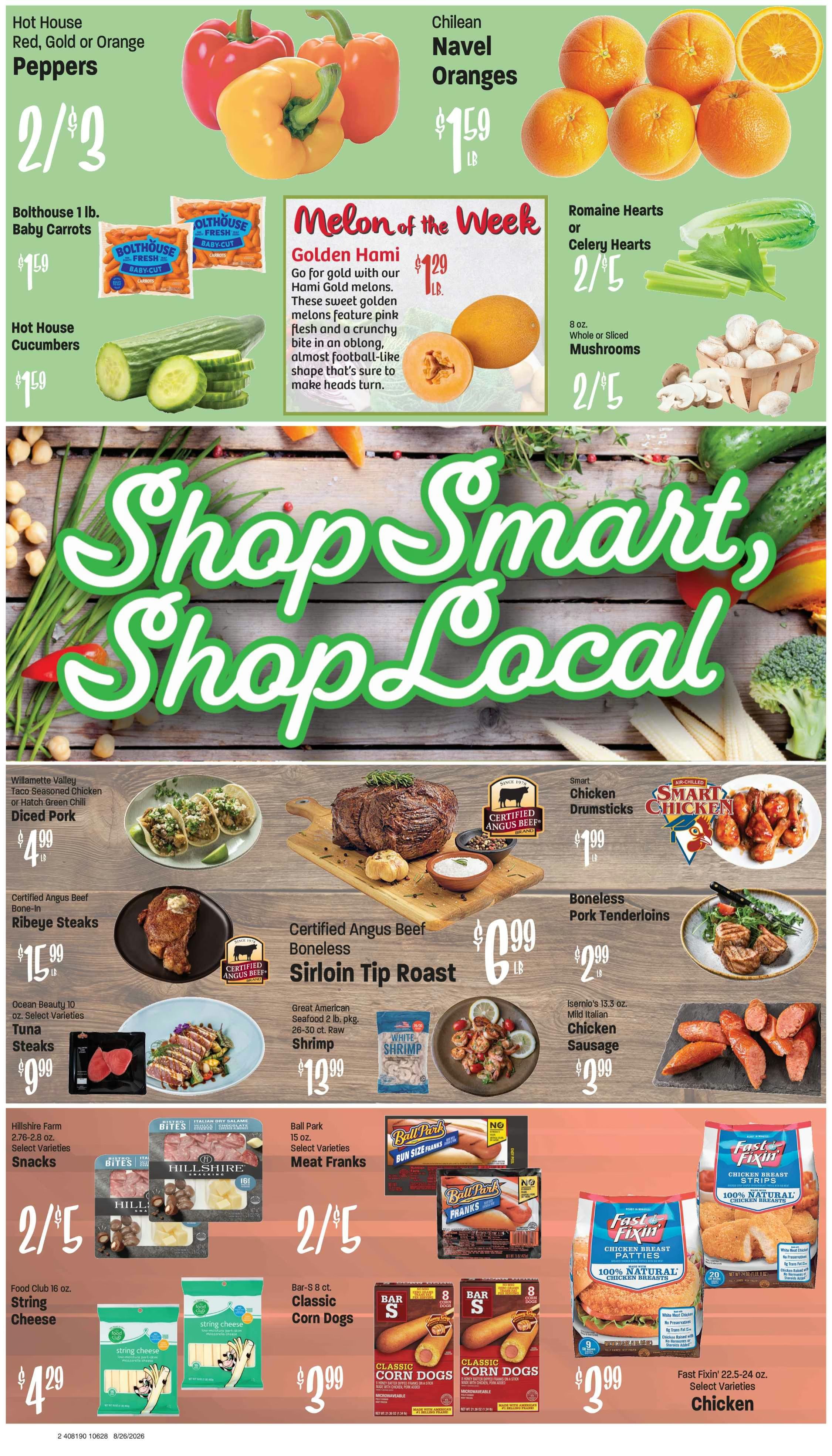Family Food Town (112 W 3rd St, Palisade, CO) Weekly Ad August 26 - September 1, 2026