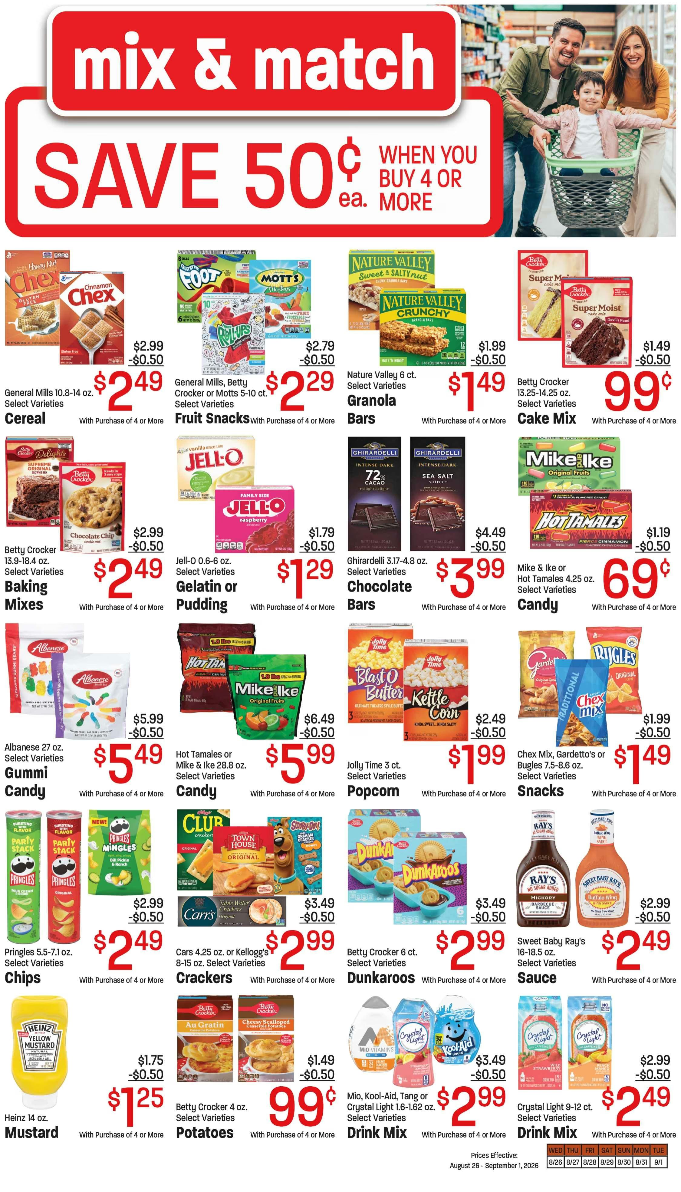Family Food Town (112 W 3rd St, Palisade, CO) Weekly Ad August 26 - September 1, 2026