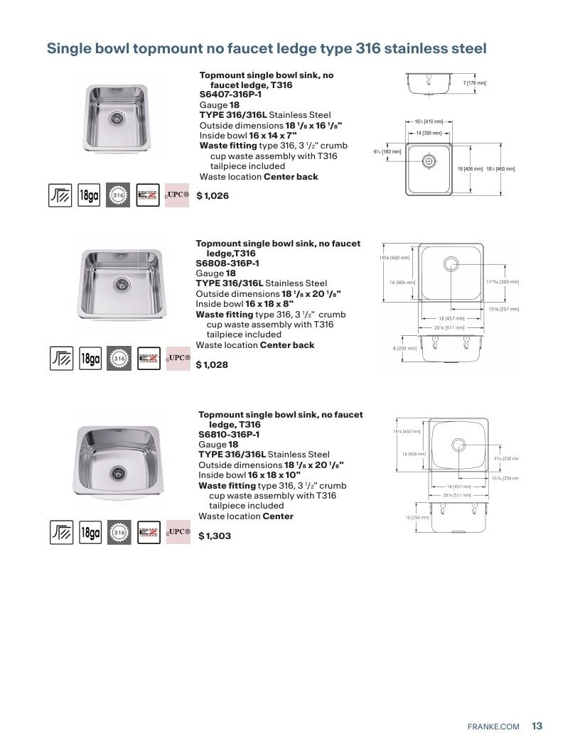 Franke USA Commercial Products Catalog Weekly Ad January 1 - December 31, 2026