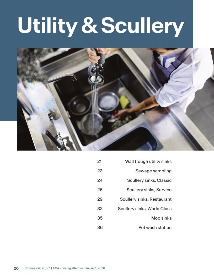Franke USA Commercial Products Catalog Weekly Ad January 1 - December 31, 2026