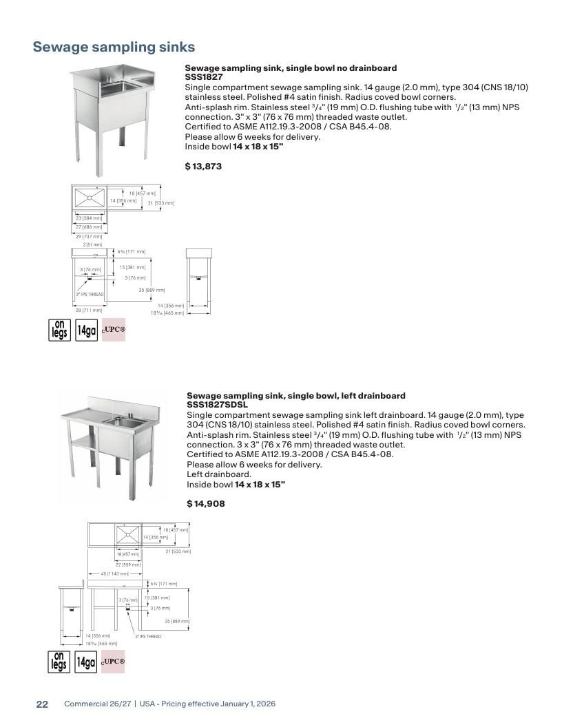Franke USA Commercial Products Catalog Weekly Ad January 1 - December 31, 2026