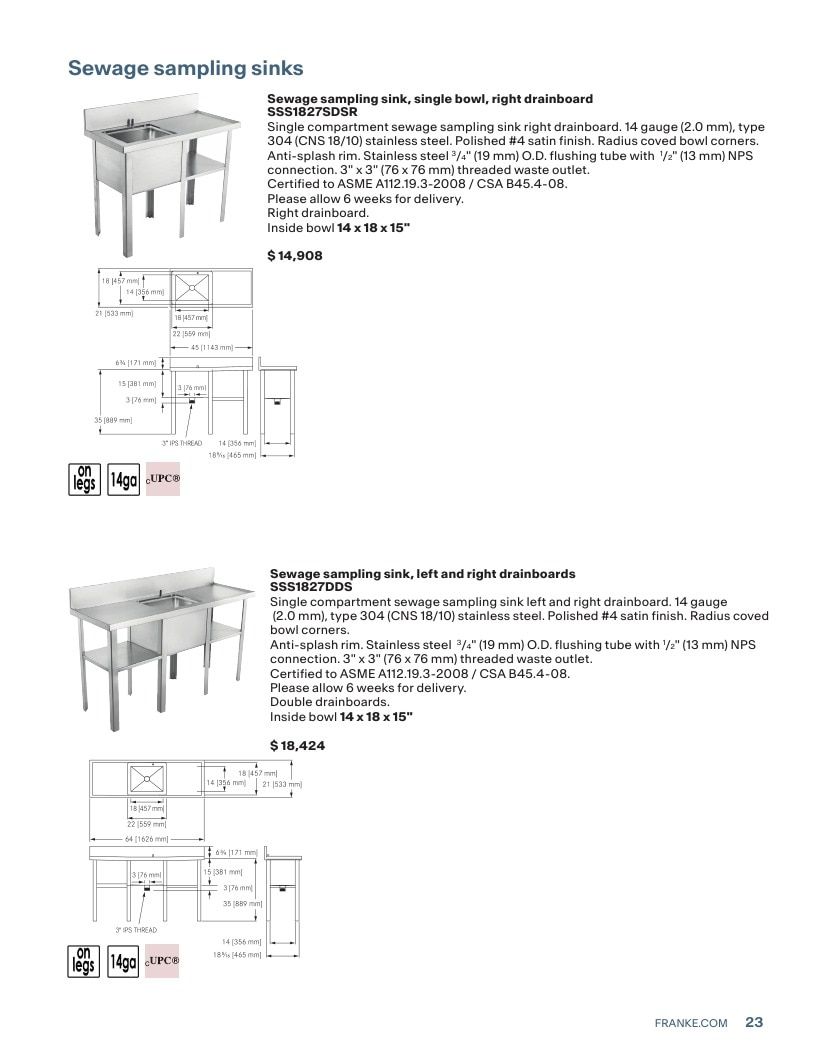 Franke USA Commercial Products Catalog Weekly Ad January 1 - December 31, 2026