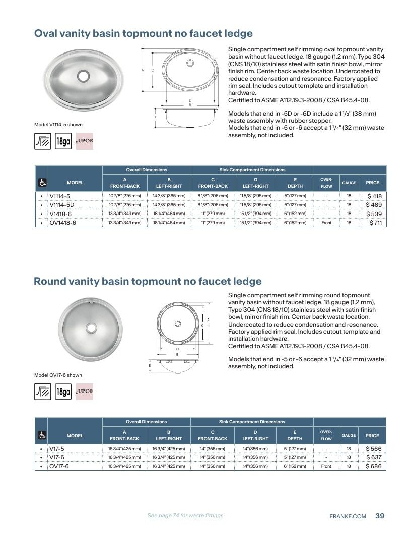 Franke USA Commercial Products Catalog Weekly Ad January 1 - December 31, 2026