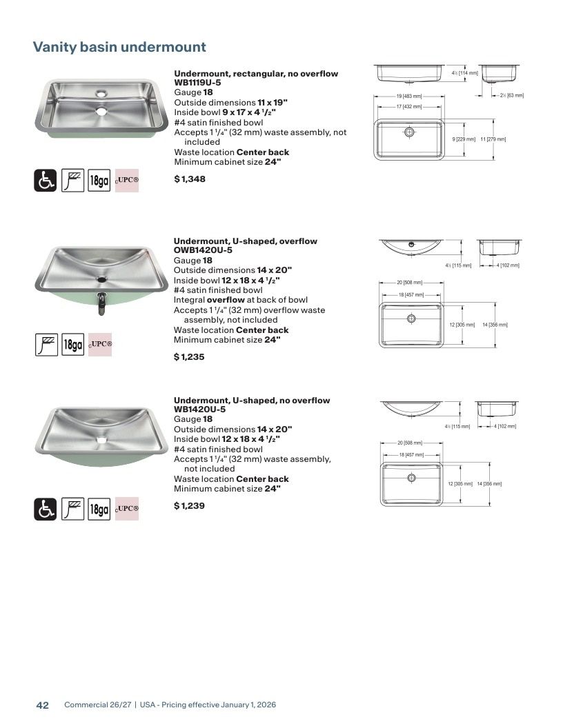 Franke USA Commercial Products Catalog Weekly Ad January 1 - December 31, 2026