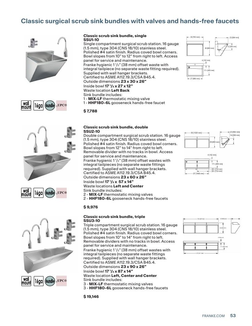 Franke USA Commercial Products Catalog Weekly Ad January 1 - December 31, 2026