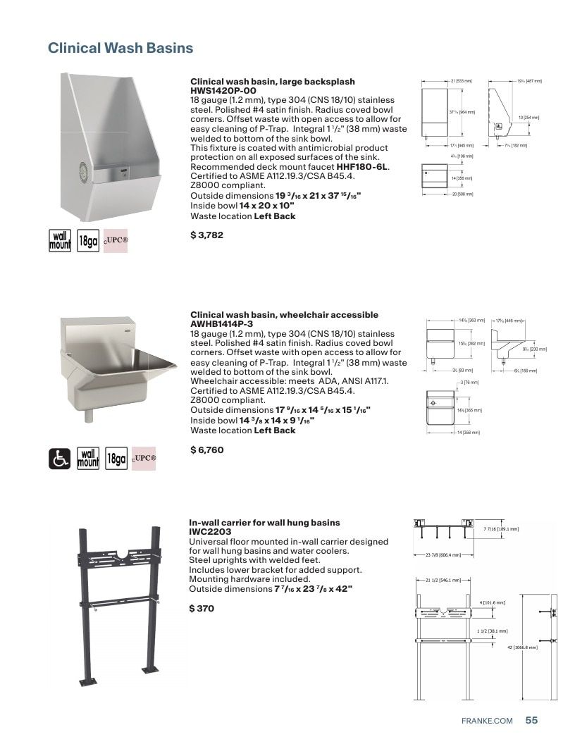 Franke USA Commercial Products Catalog Weekly Ad January 1 - December 31, 2026