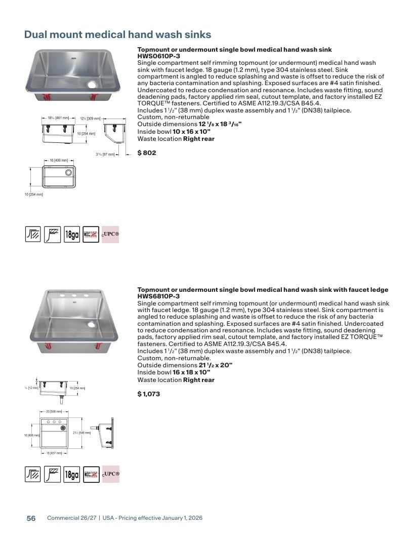 Franke USA Commercial Products Catalog Weekly Ad January 1 - December 31, 2026