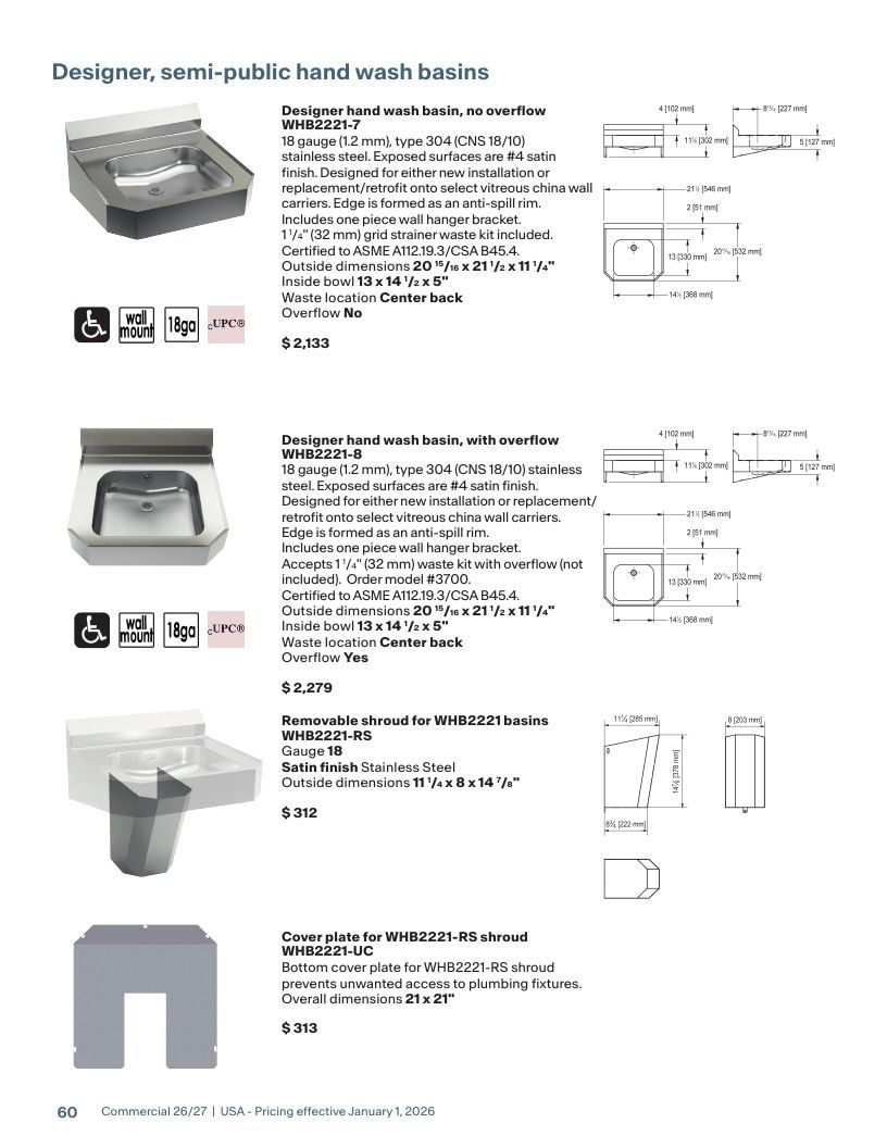 Franke USA Commercial Products Catalog Weekly Ad January 1 - December 31, 2026