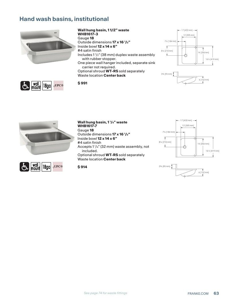 Franke USA Commercial Products Catalog Weekly Ad January 1 - December 31, 2026