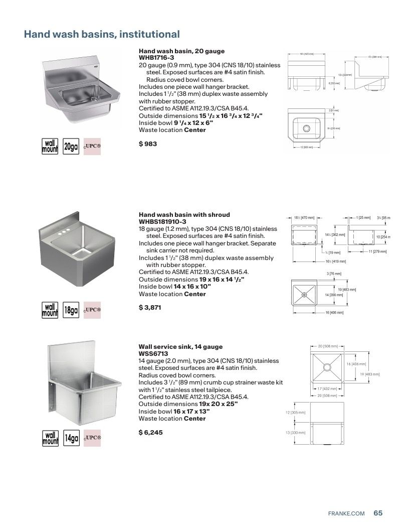 Franke USA Commercial Products Catalog Weekly Ad January 1 - December 31, 2026