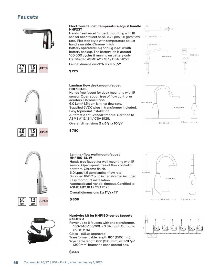 Franke USA Commercial Products Catalog Weekly Ad January 1 - December 31, 2026