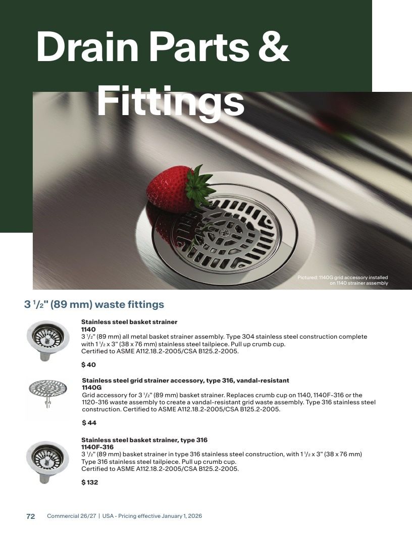 Franke USA Commercial Products Catalog Weekly Ad January 1 - December 31, 2026