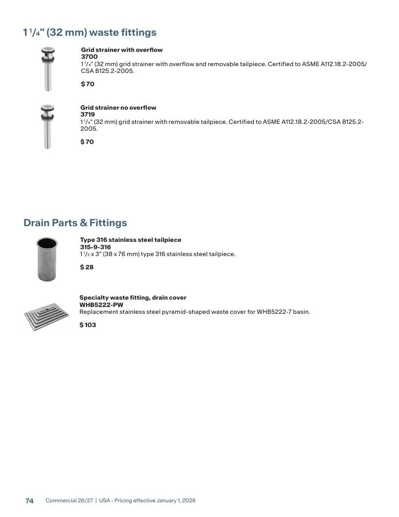 Franke USA Commercial Products Catalog Weekly Ad January 1 - December 31, 2026