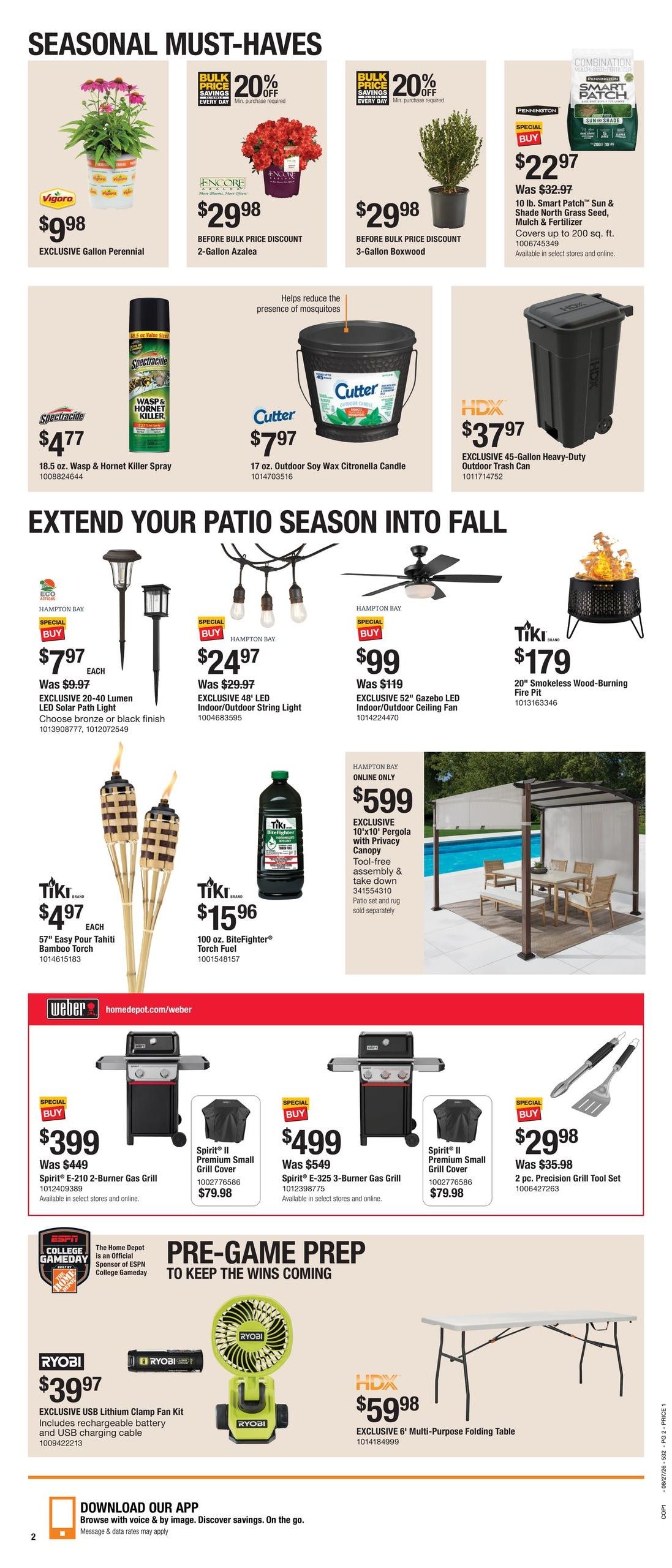 Home Depot (Staunton–Mint Spring Area, VA) Labor Day Savings Weekly Ad August 27 - September 9, 2026