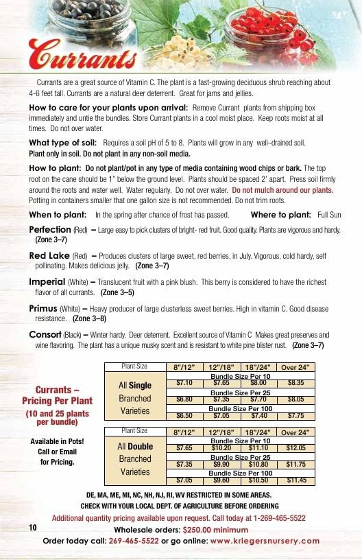 Krieger's Wholesale Nursery Wholesale Nursery Catalog Weekly Ad January 1 - December 31, 2026