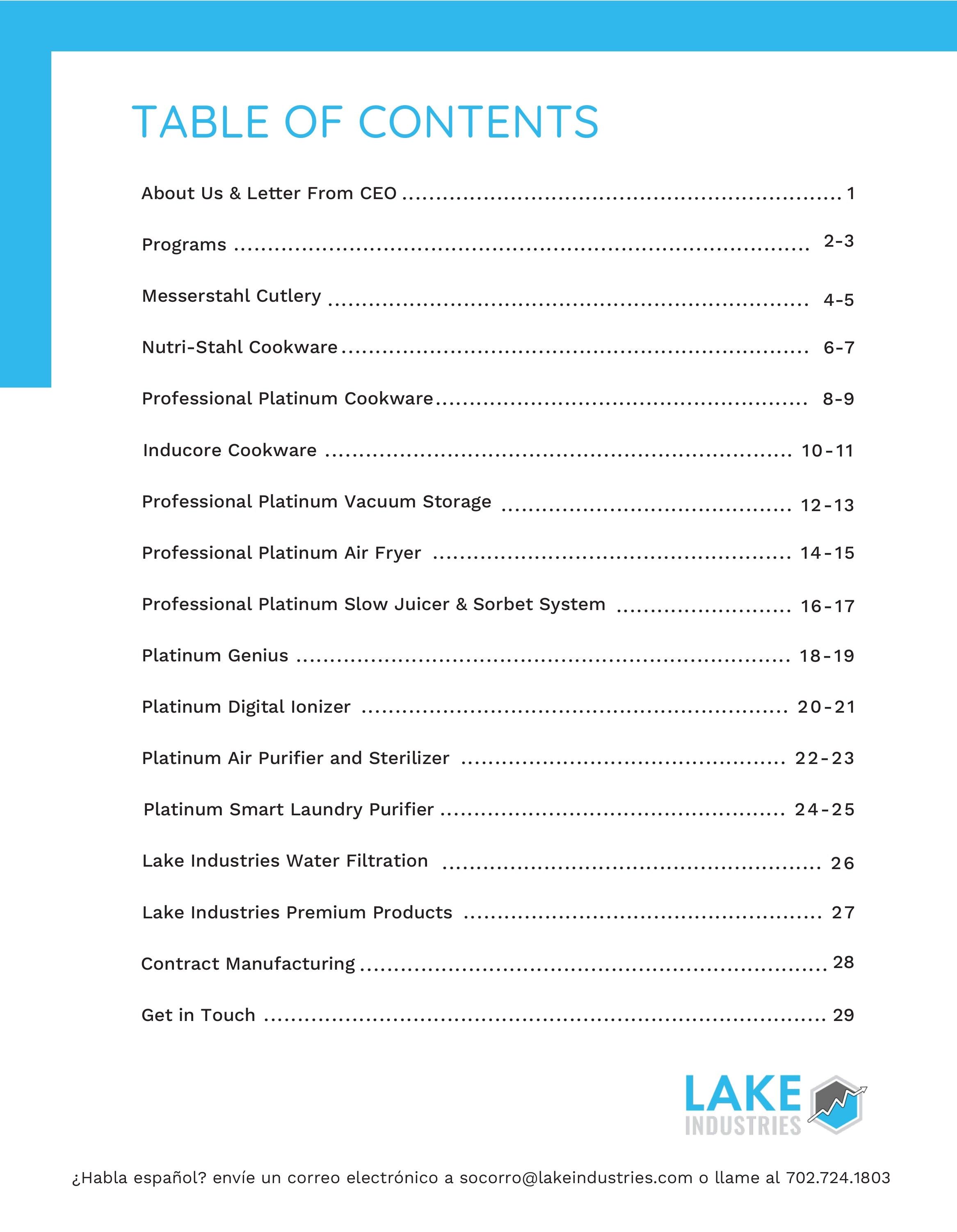 Lake Industries Kitchen Products Catalog Weekly Ad January 1 - December 31, 2026
