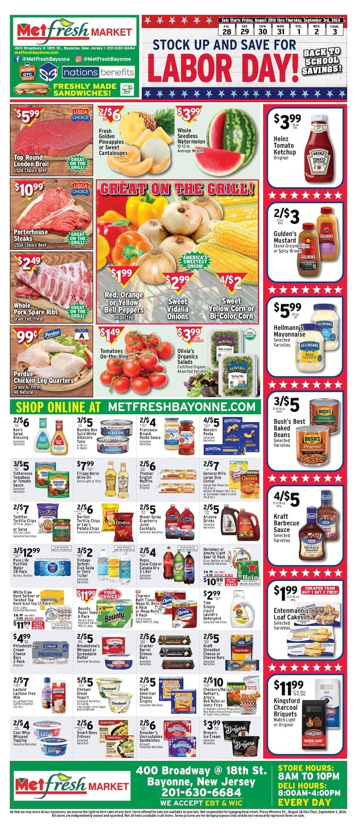 Met Foodmarkets (Bayonne, NJ) Weekly Ad August 28 - September 3, 2026