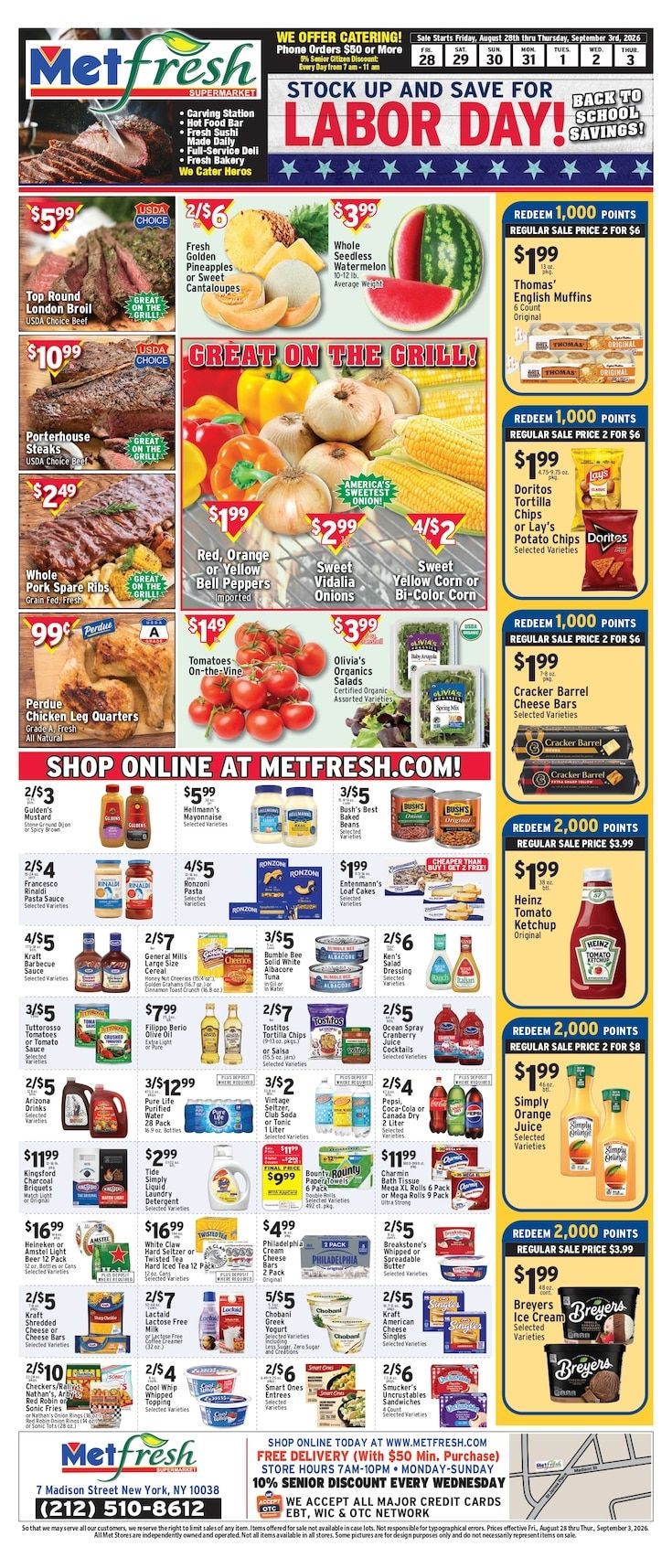 Met Foodmarkets (New York, NY) Weekly Ad August 28 - September 3, 2026