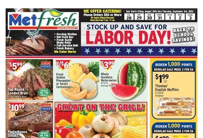 Met Foodmarkets (New York, NY) Weekly Ad August 28 - September 3, 2026