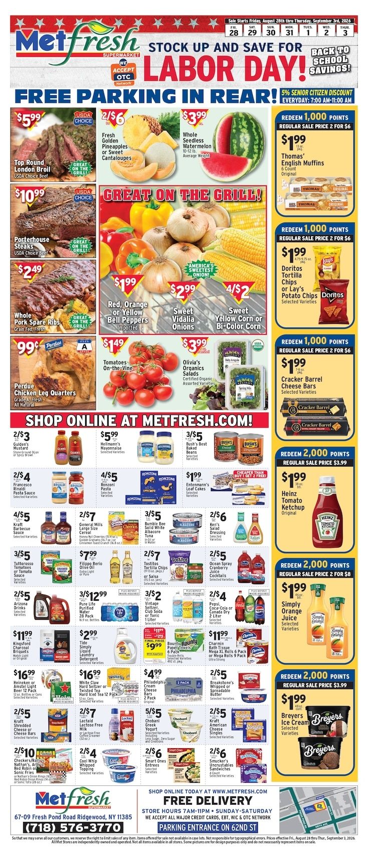 Met Foodmarkets (Ridgewood, NY) Weekly Ad August 28 - September 3, 2026