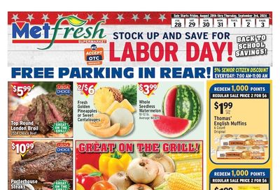 Met Foodmarkets (Ridgewood, NY) Weekly Ad August 28 - September 3, 2026