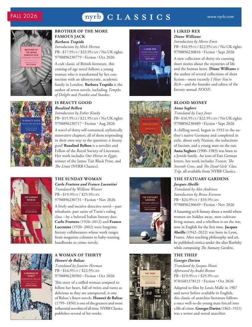 New York Review Books Fall Book Catalog Weekly Ad January 1 - December 31, 2026