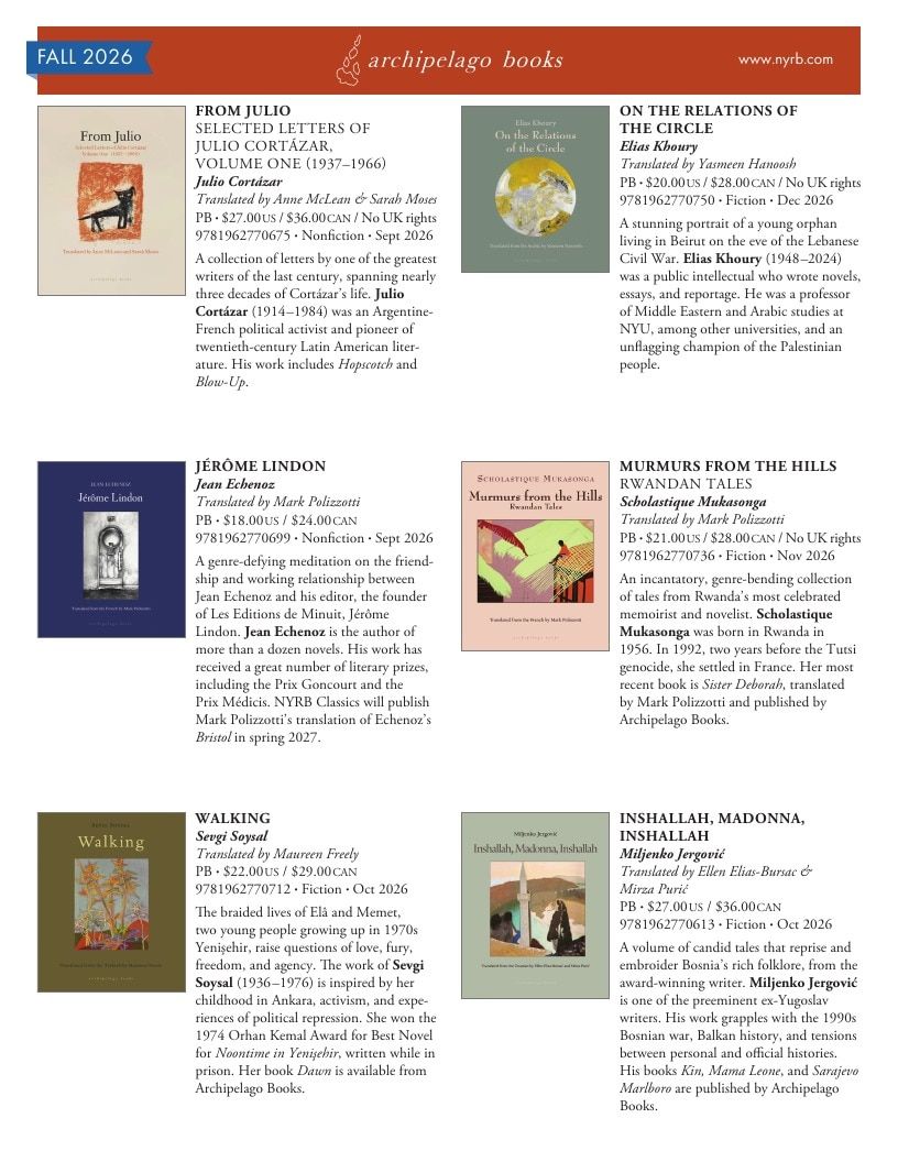 New York Review Books Fall Book Catalog Weekly Ad January 1 - December 31, 2026