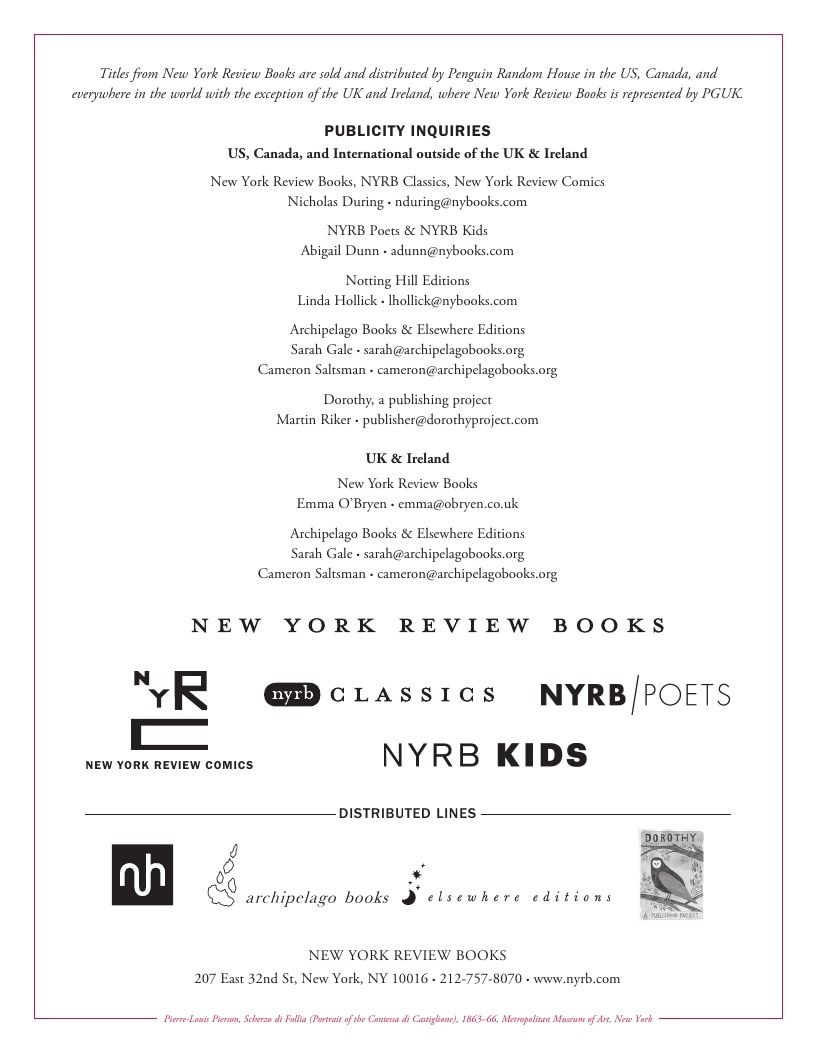 New York Review Books Spring Book Catalog Weekly Ad January 1 - December 31, 2026