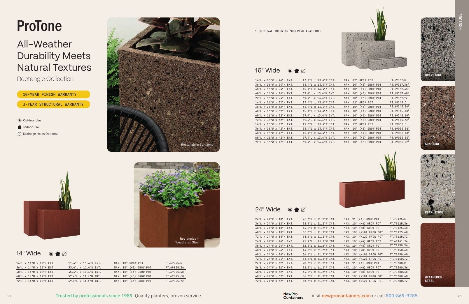 NewPro Containers Planter Catalog Weekly Ad January 1 - December 31, 2026