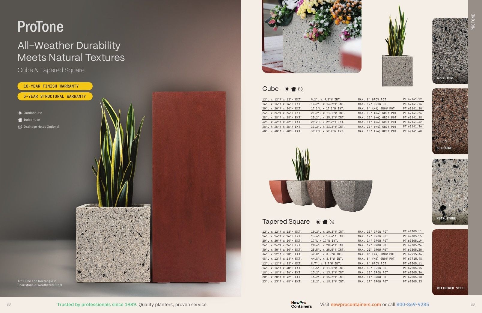 NewPro Containers Planter Catalog Weekly Ad January 1 - December 31, 2026