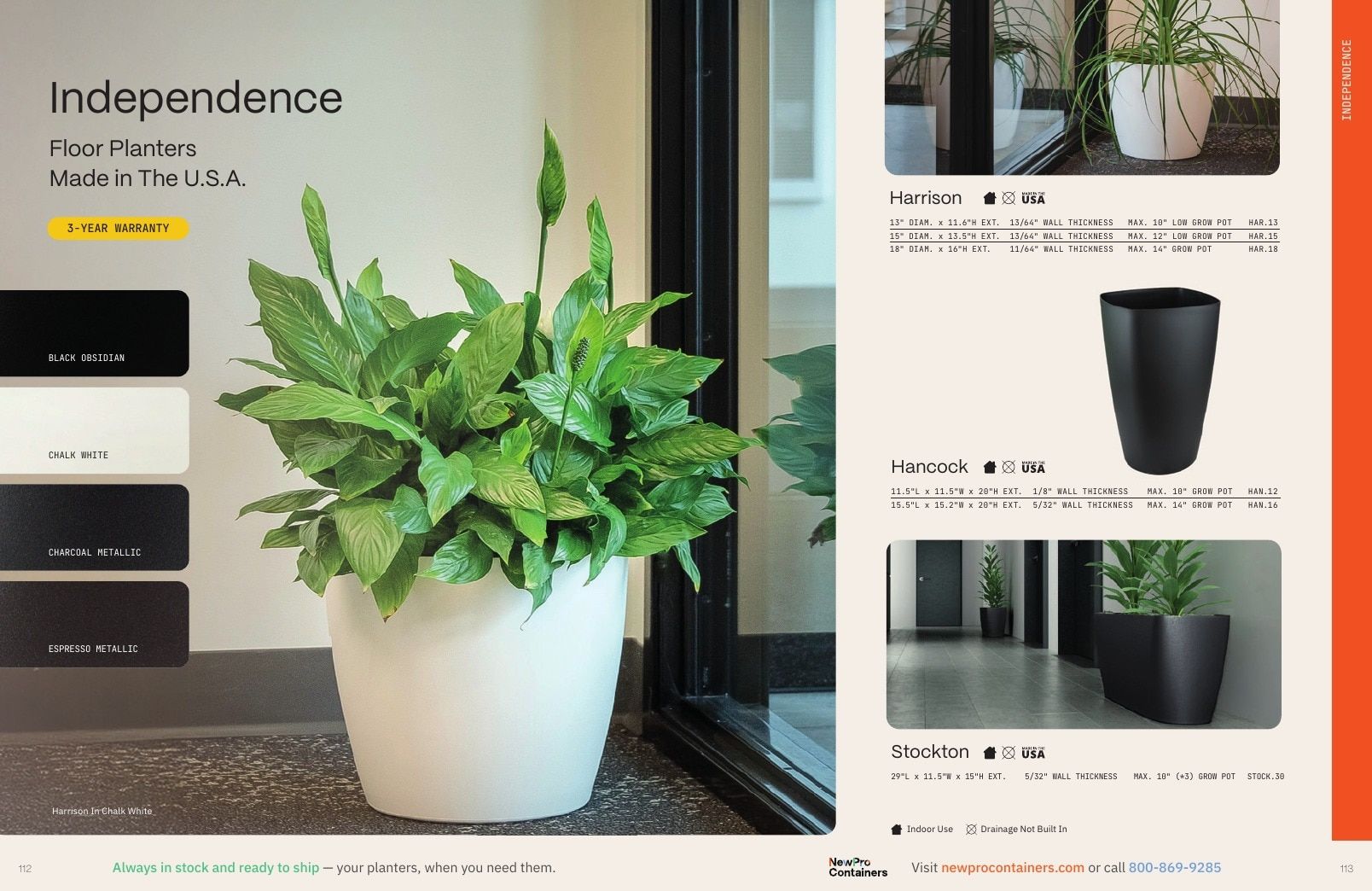 NewPro Containers Planter Catalog Weekly Ad January 1 - December 31, 2026